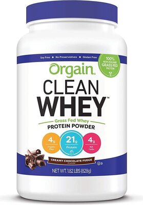 Grass fed clean whey protein powder creamy chocolate fudge - Product