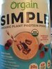 Orgain Simple Plant Protein Powder - Produkt