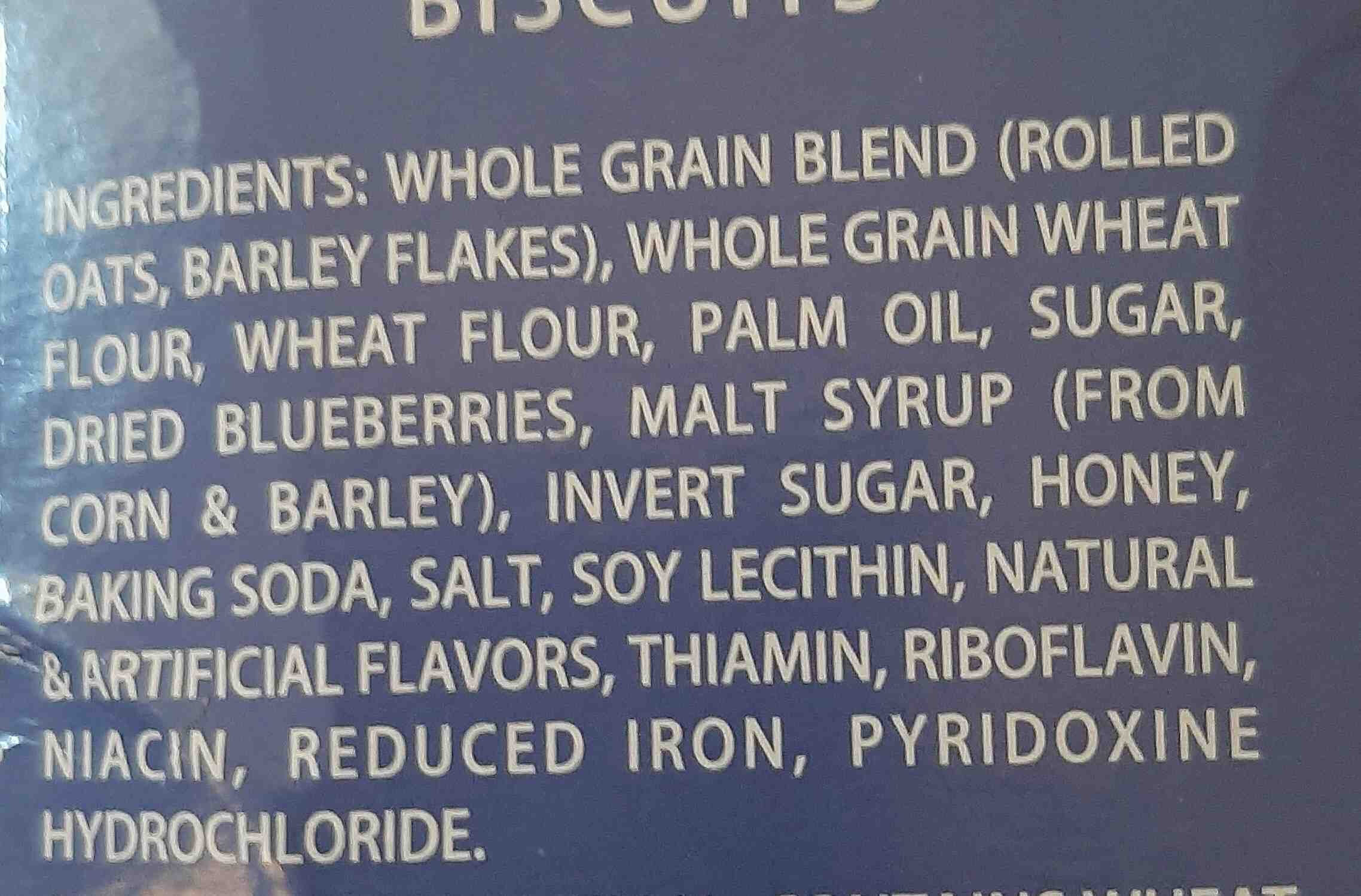 breakfast blueberry biscuits - Ingredients