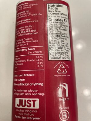 Water cherry infused - Ingredients