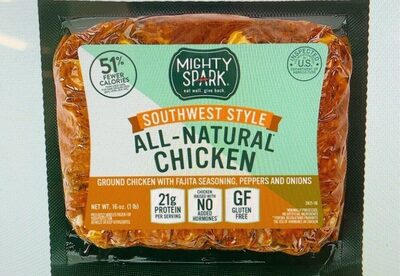 Man Cave, SOUTHWEST SEASONED GROUND CHICKEN WITH CORN, BEANS, PEPPERS & ONIONS, SOUTHWEST SEASONED WITH CORN, BEANS, PEPPERS & ONIONS, barcode: 0854147008913, has 0 potentially harmful, 0 questionable, and
    2 added sugar ingredients.