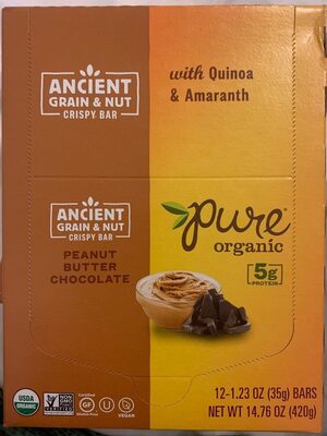 Ancient grain & nut crispy bar with quinoa & amaranth - Product