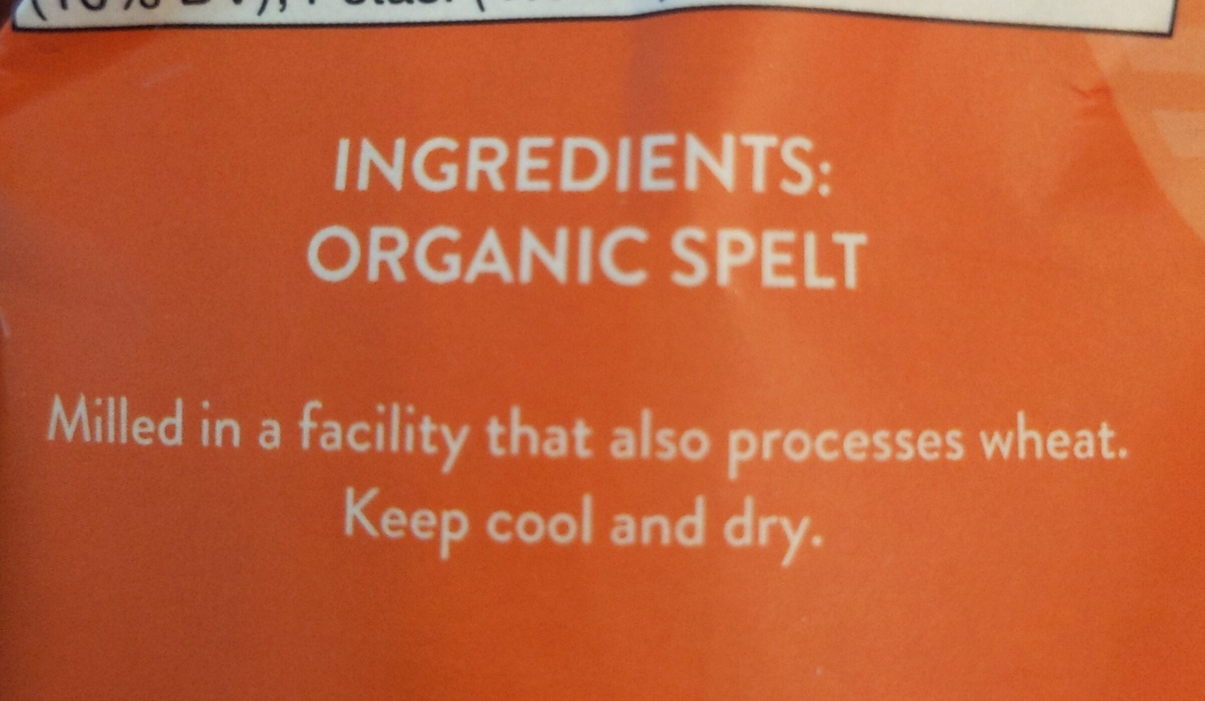 Organic Pearled Farro - Ingredients