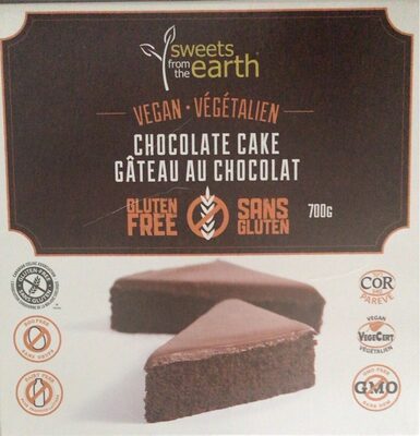 Vegan- végétalien. Chocolate cake sans gluten - Product - fr