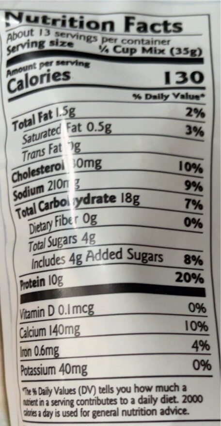 Protein Pancake & Waffle Mix - Nutrition facts