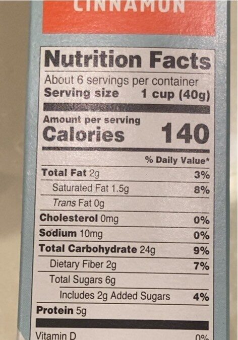 Real Cinnamon - Nutrition facts - fr