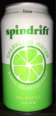Unsweetened lime sparkling water, unsweetened lime