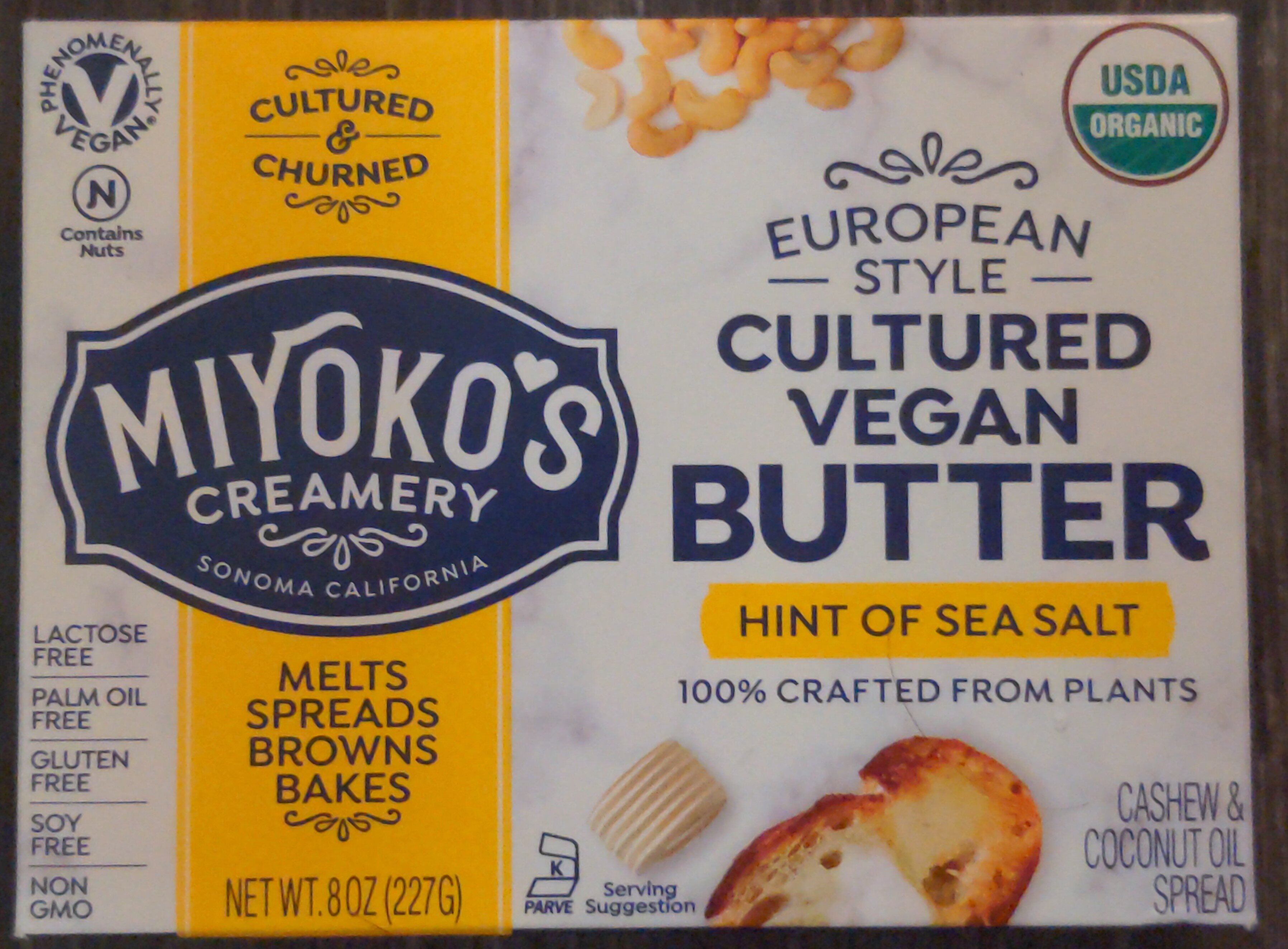 European style cultured vegan butter, european style - Product
