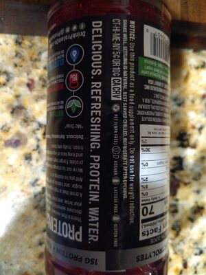 Protein2O Mixed Berry - Recycling instructions and/or packaging information