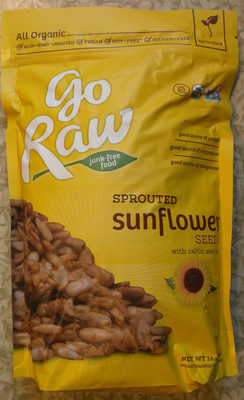 Go raw, sprouted sunflower seeds with celtic sea salt - Product