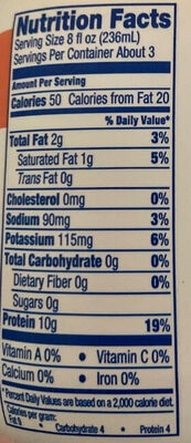 Organic beef broth - Nutrition facts