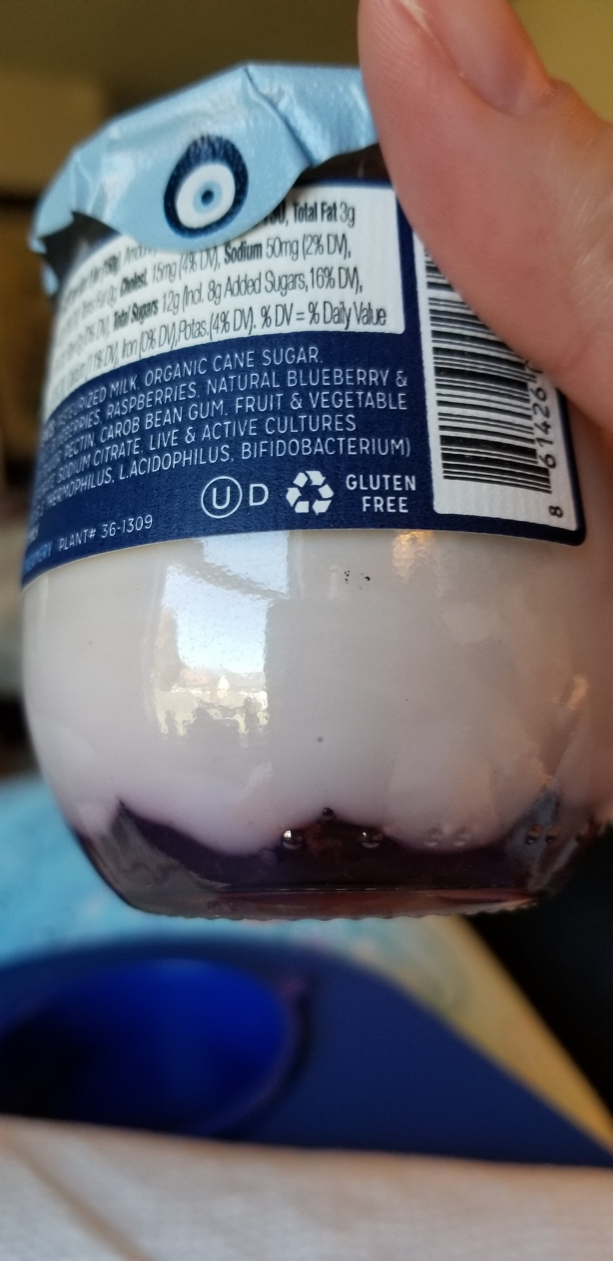 Mixed berry greek low-fat yogurt - Recycling instructions and/or packaging information