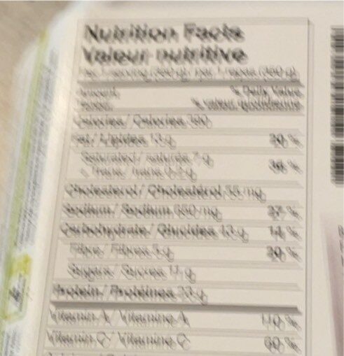 Macaroni - Nutrition facts - fr