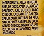 COCONUT PURE PREMIUM PIÑA - Ingredientes