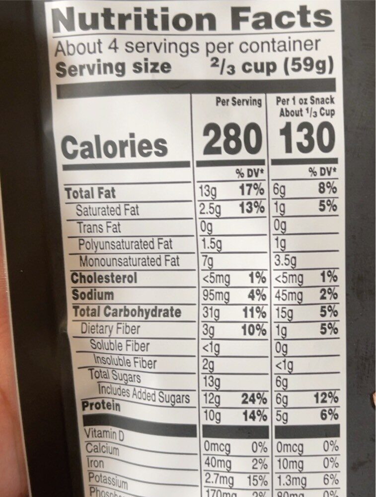 Peanut Butter Toffee Crunch - Nutrition facts