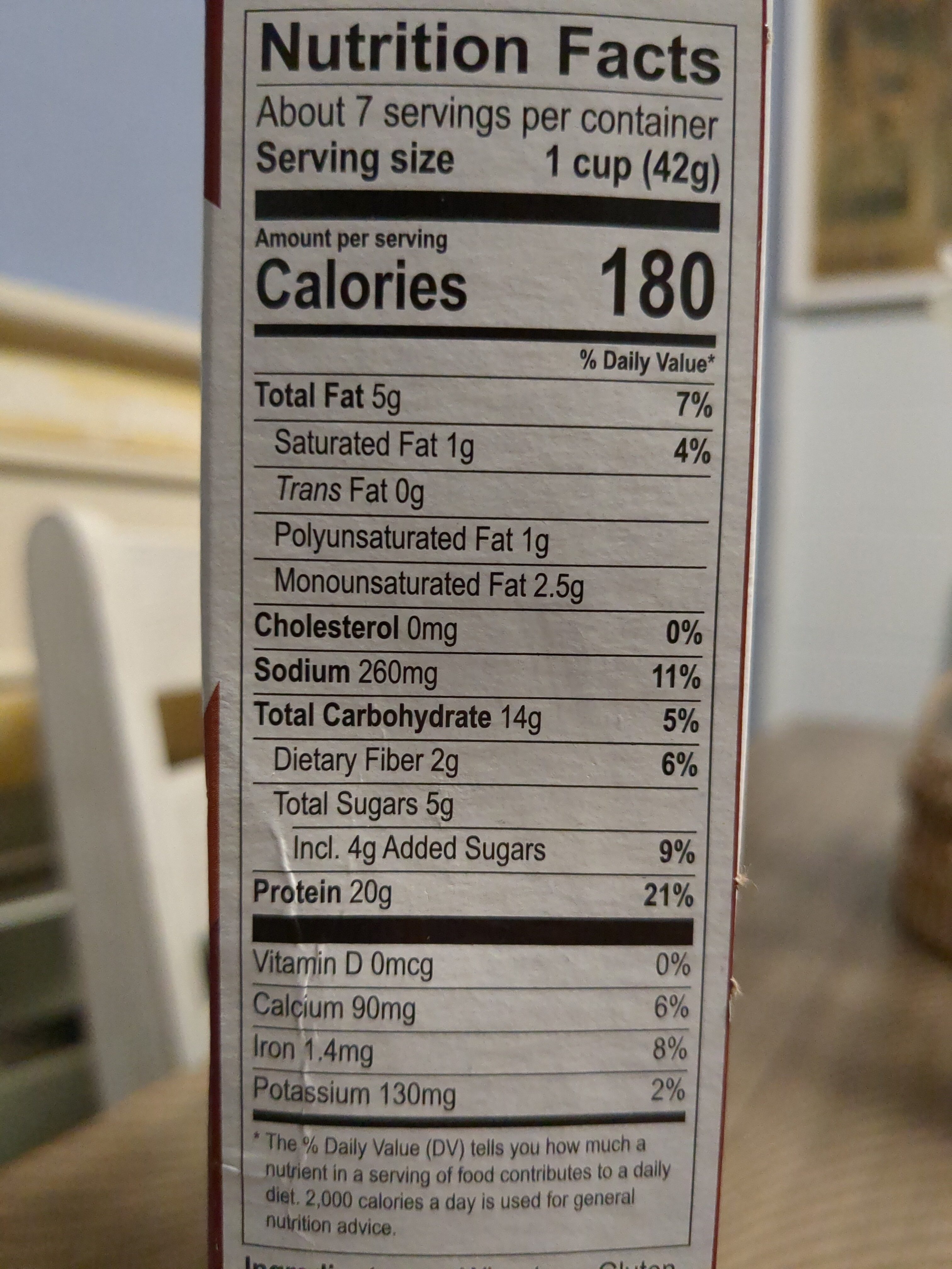 Premier Protein Cereal - Nutrition facts