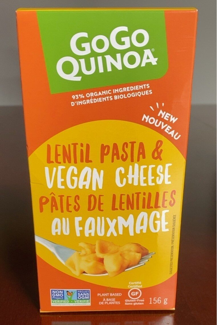 Lentil pasta & vegan cheese - Product - fr