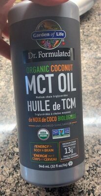 Organic coconut MCT oil - Produit