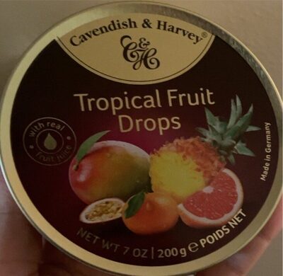 Calories in Tropical Fruit Drops