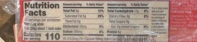 New york extra sharp cheddar - Nutrition facts