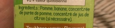 Compote De Pomme Et Banane - المكونات - fr
