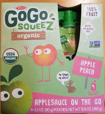 Calories in Gogo Squeez Organic Applesauce On The Go