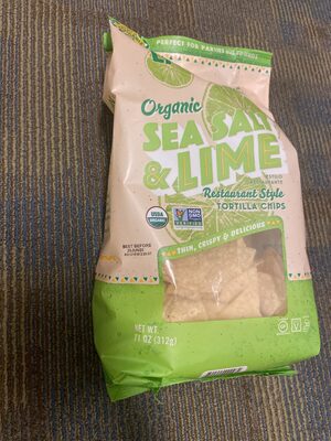 Snyder's-lance, Inc., SEA SALT & LIME ORGANIC RESTAURANT STYLE TORTILLA CHIPS, SEA SALT & LIME, barcode: 0890444000274, has 0 potentially harmful, 2 questionable, and
    0 added sugar ingredients.