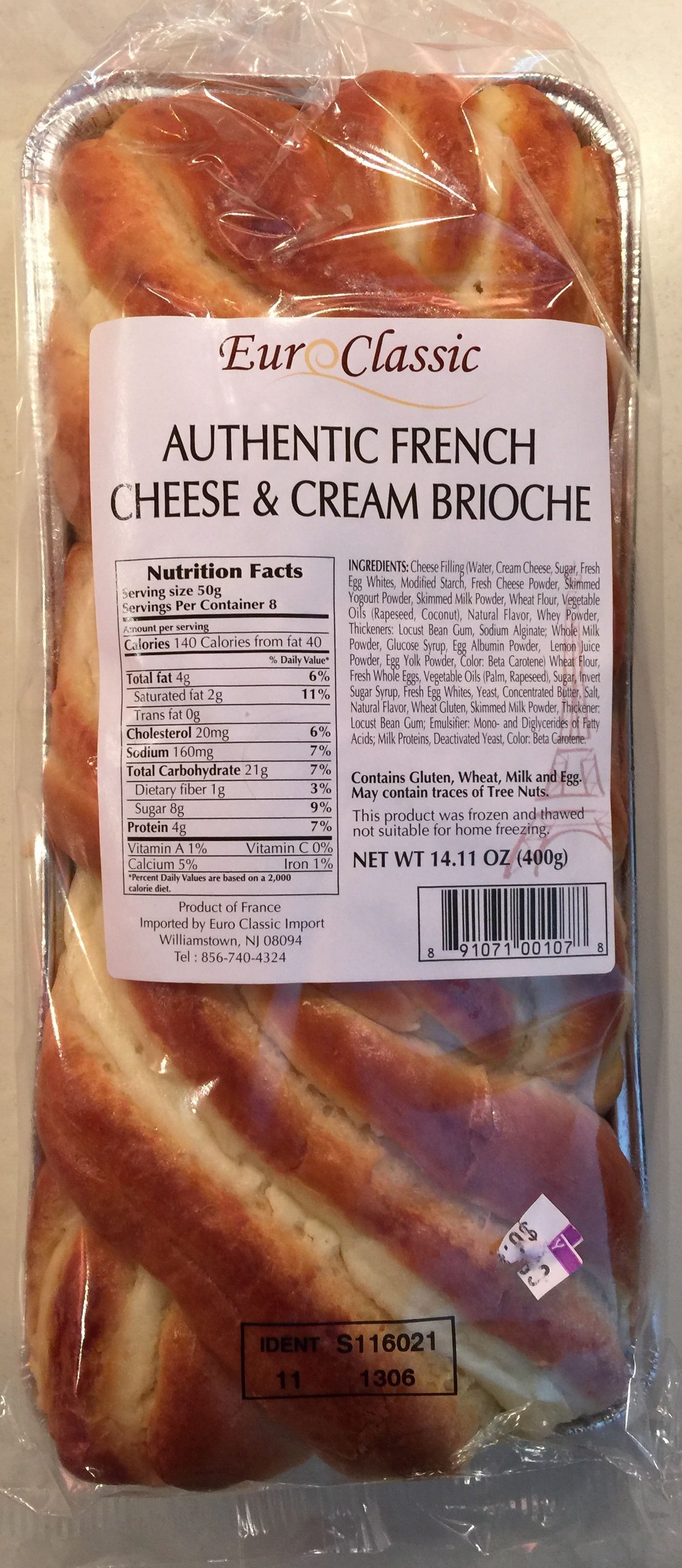 Euro classic imports, authentic french cheese & cream brioche - Produkt - en