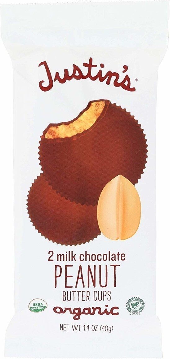 Justins organic milk chocolate peanut butter cups - Product