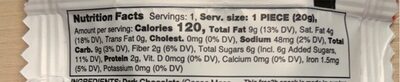 Dark Chocolate Sunflower Butter Cups - Nutrition facts