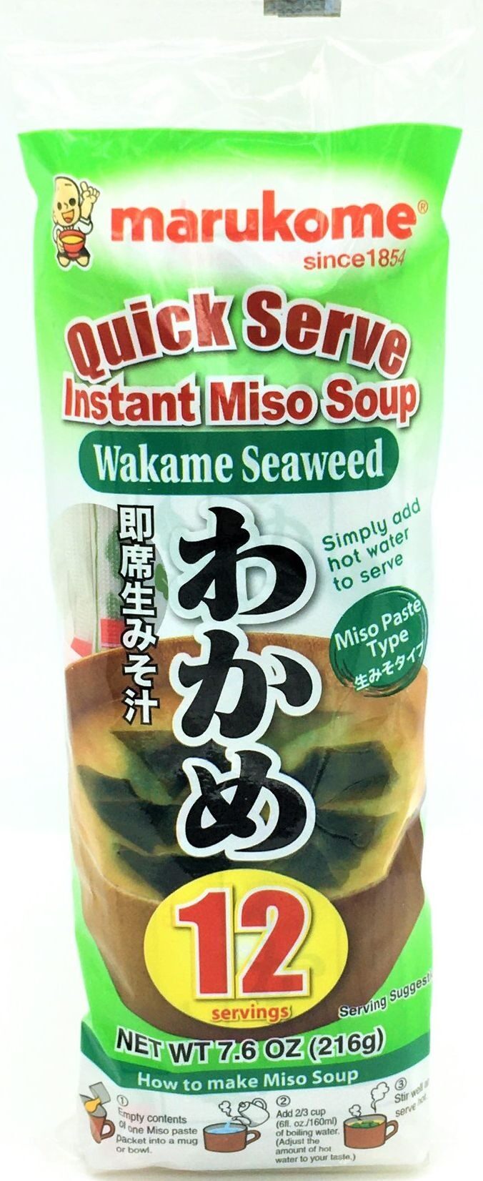 Marukome Miso Soup Wakame Seaweed, Instant - Produkt