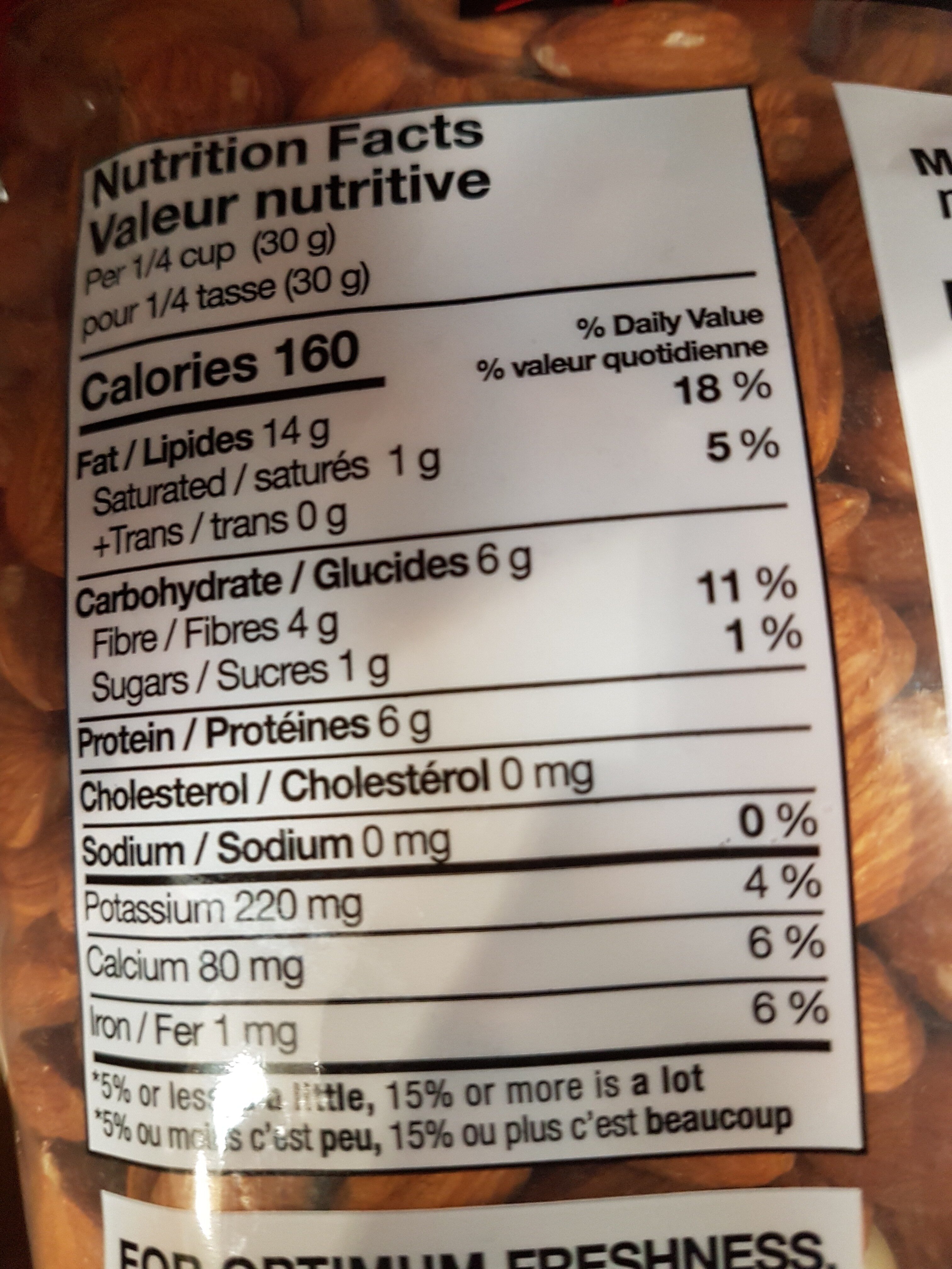 kirkland almonds - Ingredients