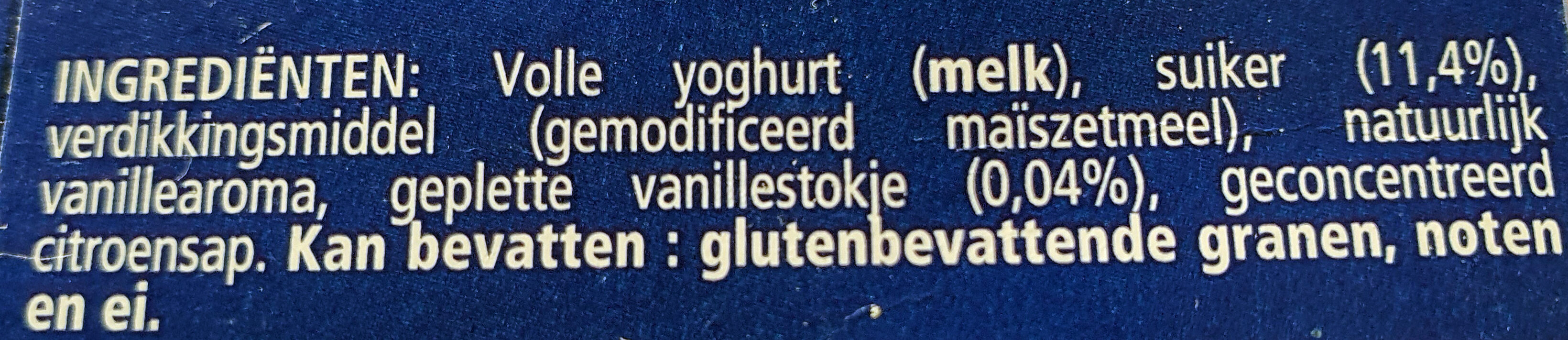 yoghurt op Griekse wijze - Ingrediënten