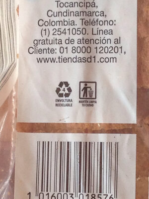 Pan Tajado Integral - Recycling instructions and/or packaging information