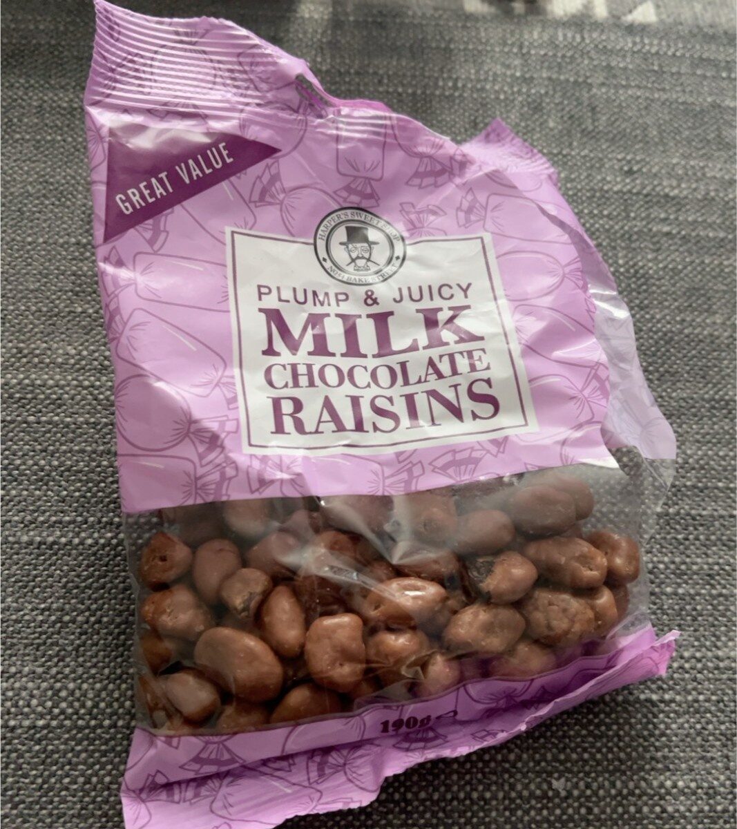 Milk chocolate raisins - Product