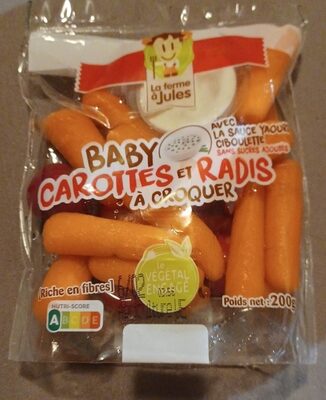 Calories in Les Crudettes Baby Carottes Et Radis À Croquer