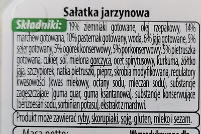 Salato Sałatka jarzynowa - Ingrédients - pl