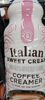 Italian sweet cream coffee creamer - Prodotto