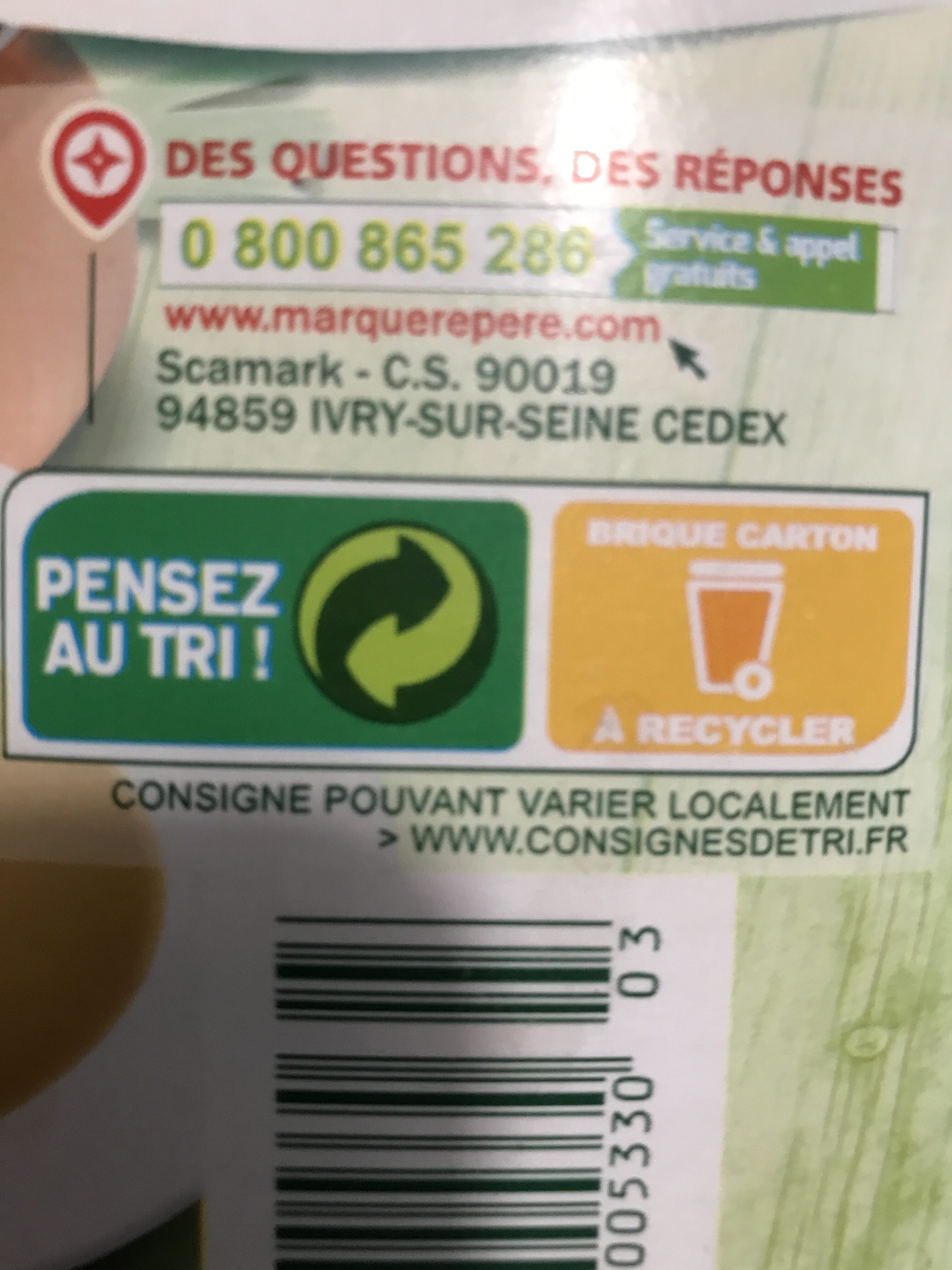 velouté de 10 légumes - Recycling instructions and/or packaging information - fr
