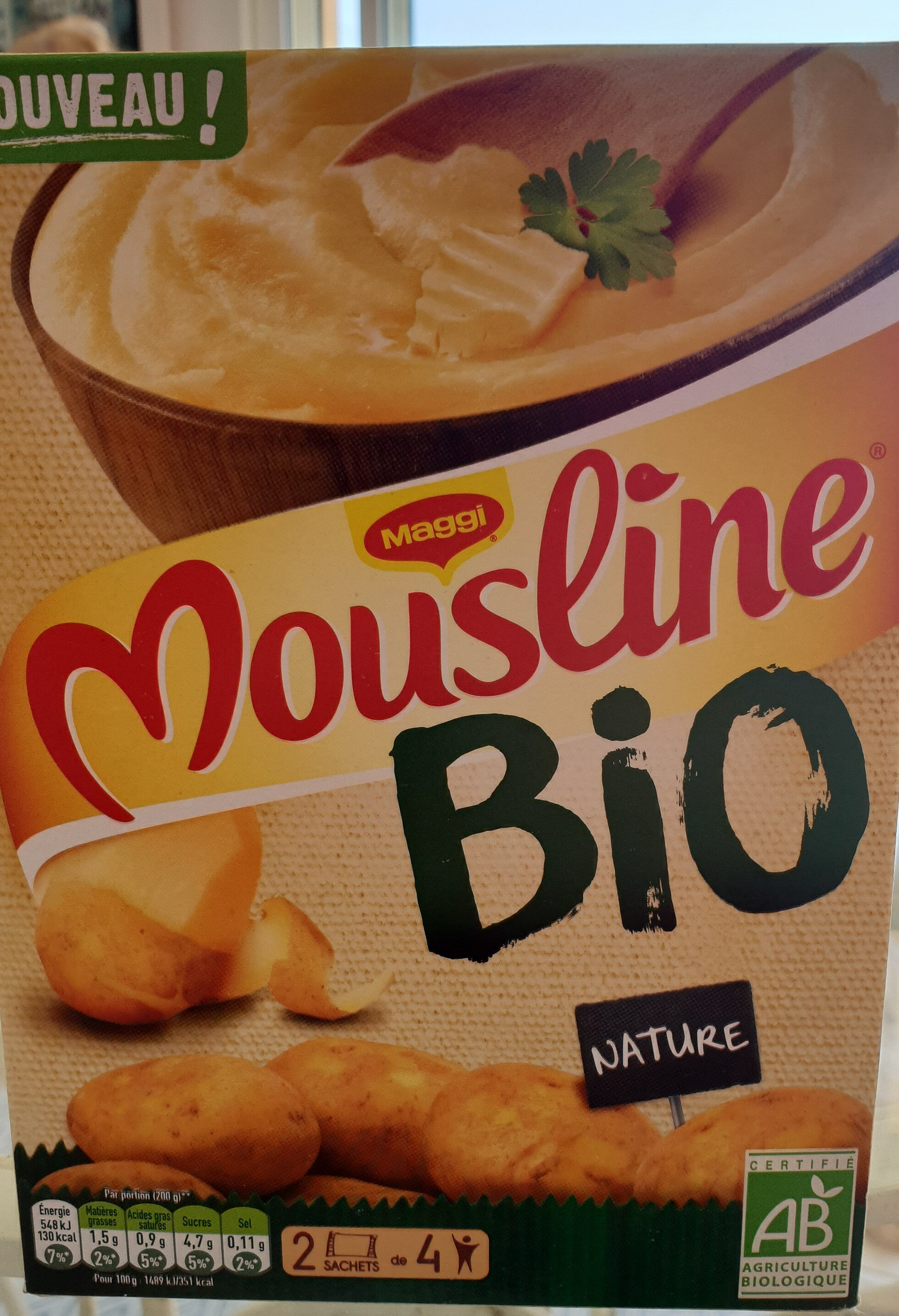 purée Mousline bio nature - Product - fr
