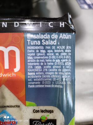 sandwich ensalada de atun - Producte