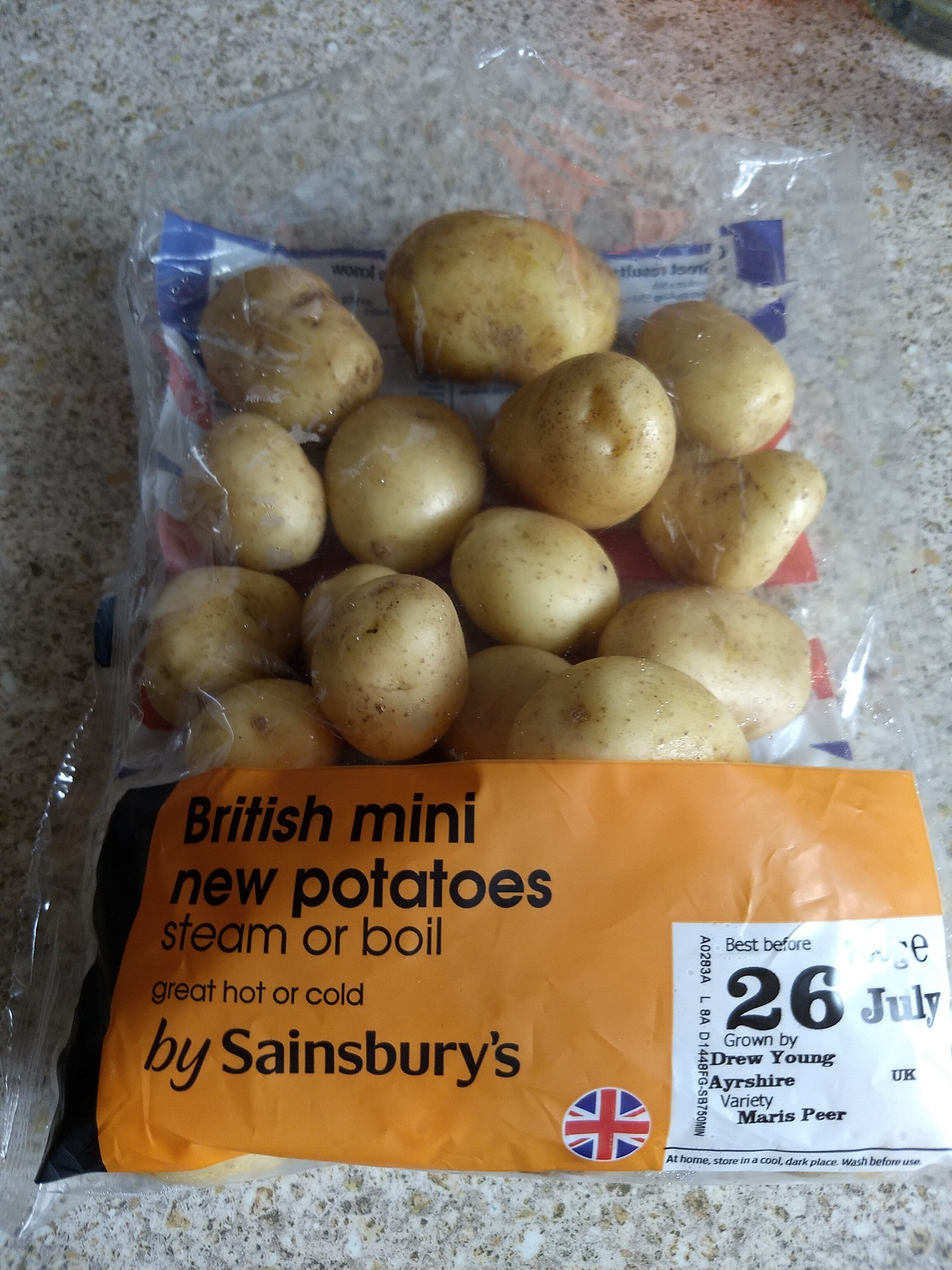British mini new potatoes by Sainsbury's - Produkt - en