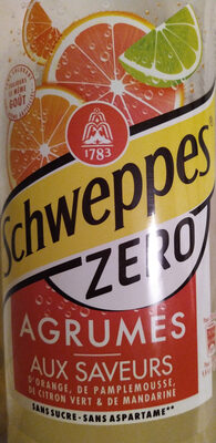 Schweppes zéro agrumes sans sucre sans aspartame - Product - fr