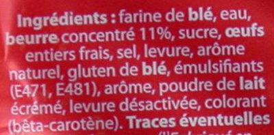 Brioche tranchée pur beurre - Ingredients - fr