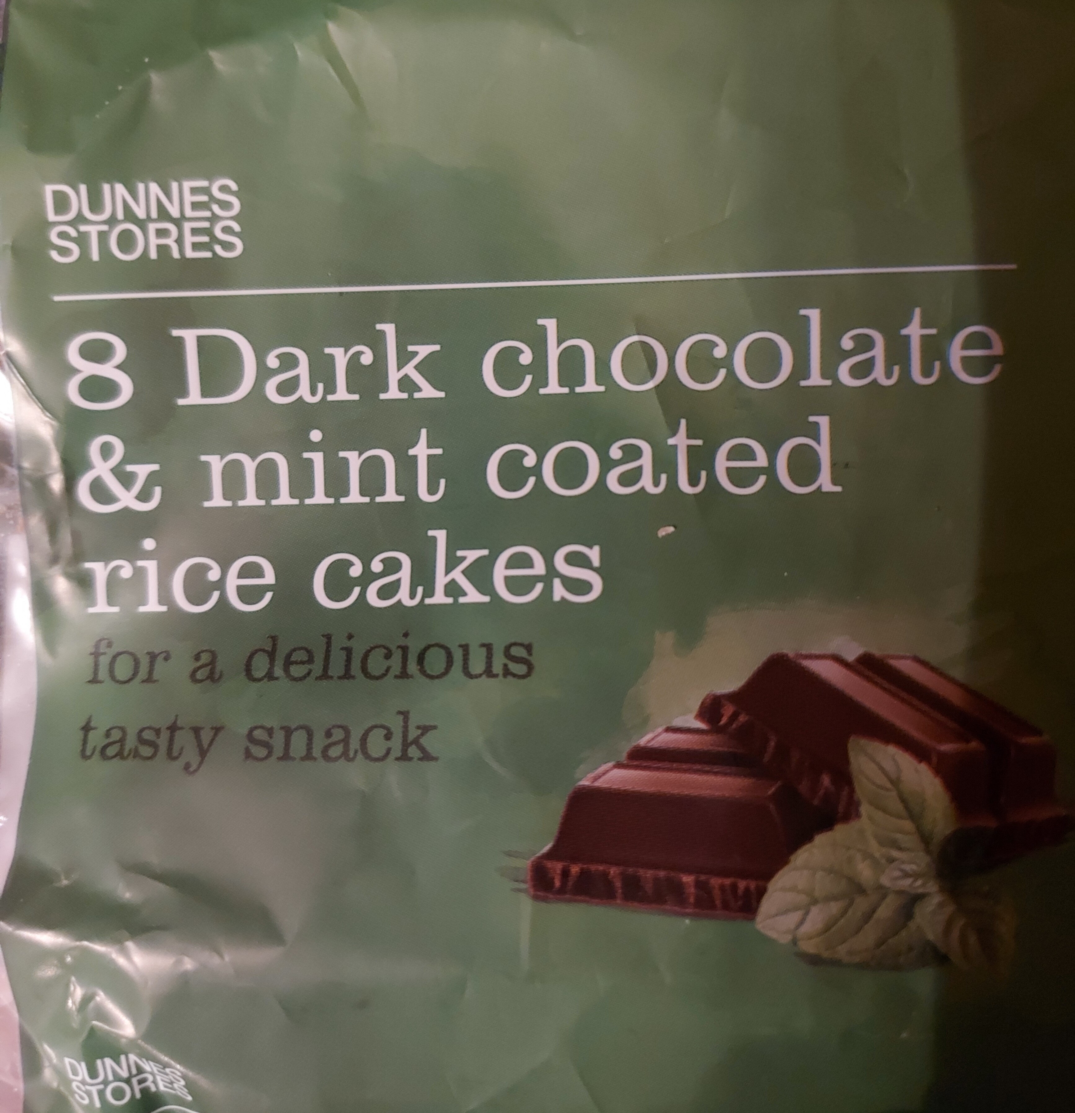 Dark Chocolate & mint coated rice cakes - Product