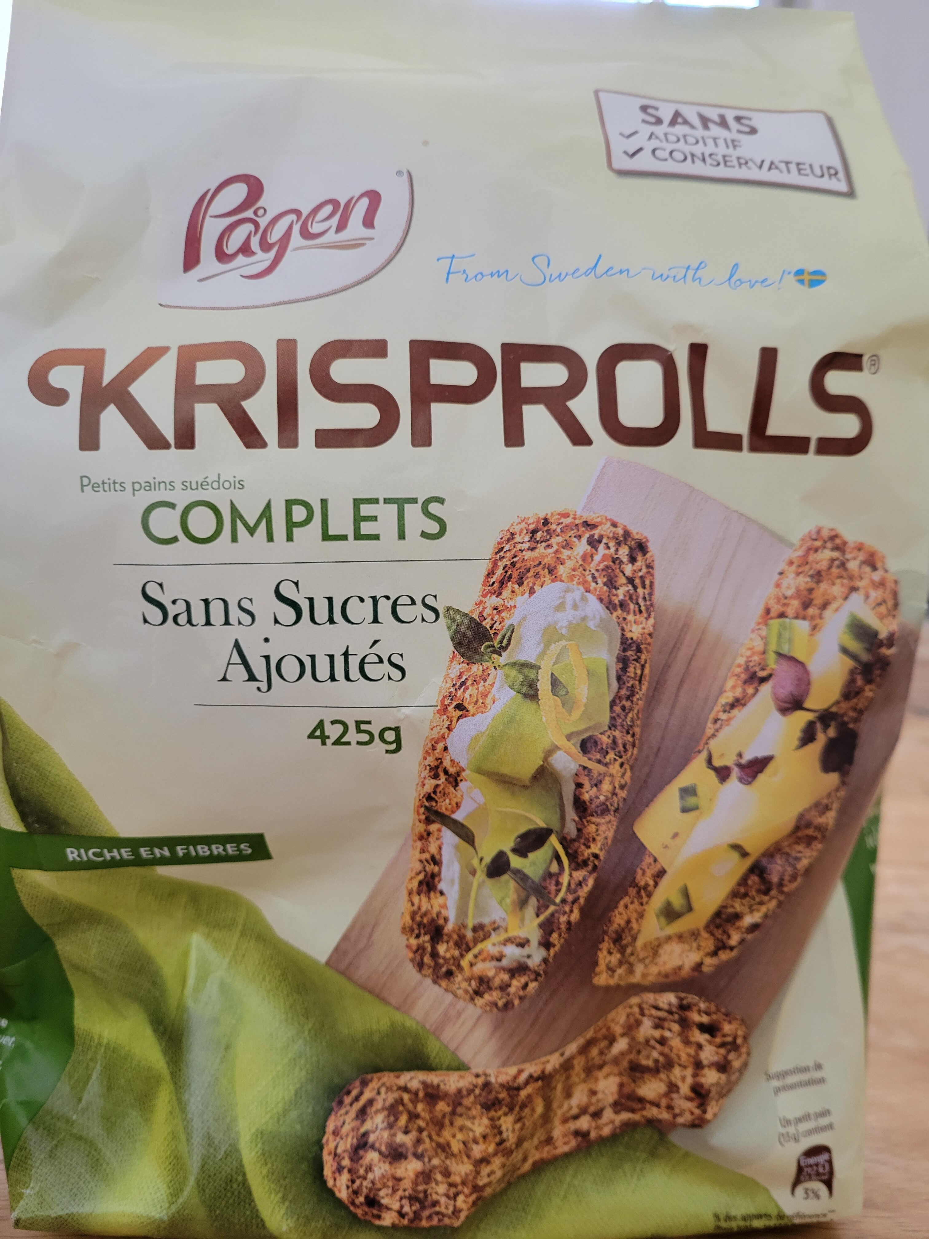 KRISPROLLS Complets Sans sucres ajoutés - Produit