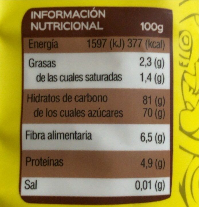 Soluble al cacao - Nutrition facts - es