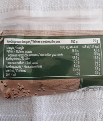 Cracker con semi di girasole - Ingredients - fr