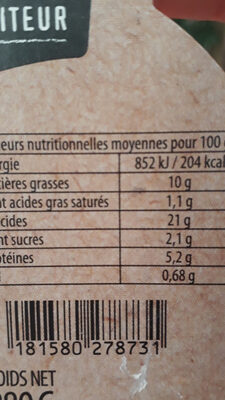 ma salade repas - Nutrition facts - fr
