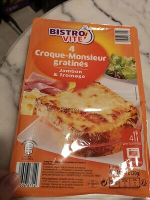 Croque monsieur gratiné - Product - fr